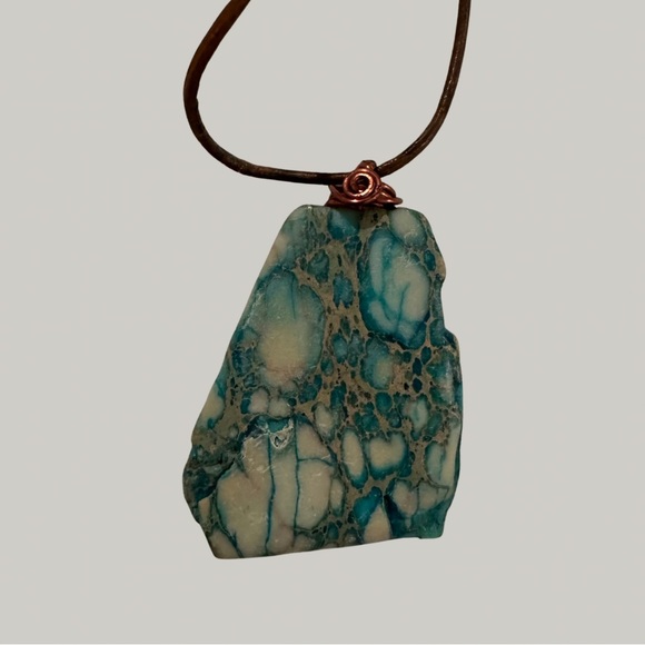 Free People Jewelry - LIKE NEW Snakeskin Jasper Necklace